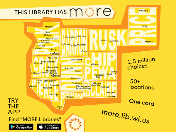 Download the “MORE Libraries” App to browse millions of items!